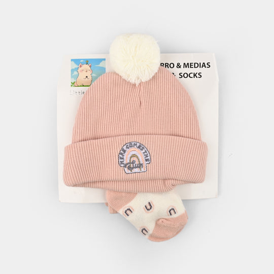 Baby Pack of 2 Warm Cap & Socks Set