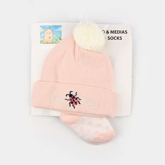 Baby Pack of 2 Warm Cap & Socks Set