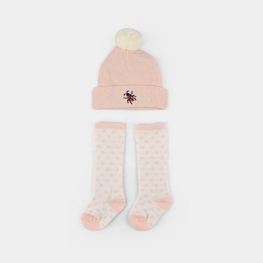Baby Pack of 2 Warm Cap & Socks Set