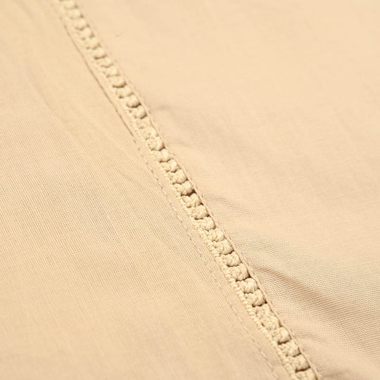 Girls Poplin 2Pcs Embroidered - Off White