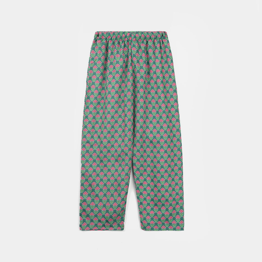 Girls Poly Mesh Printed 2Pcs - Multi