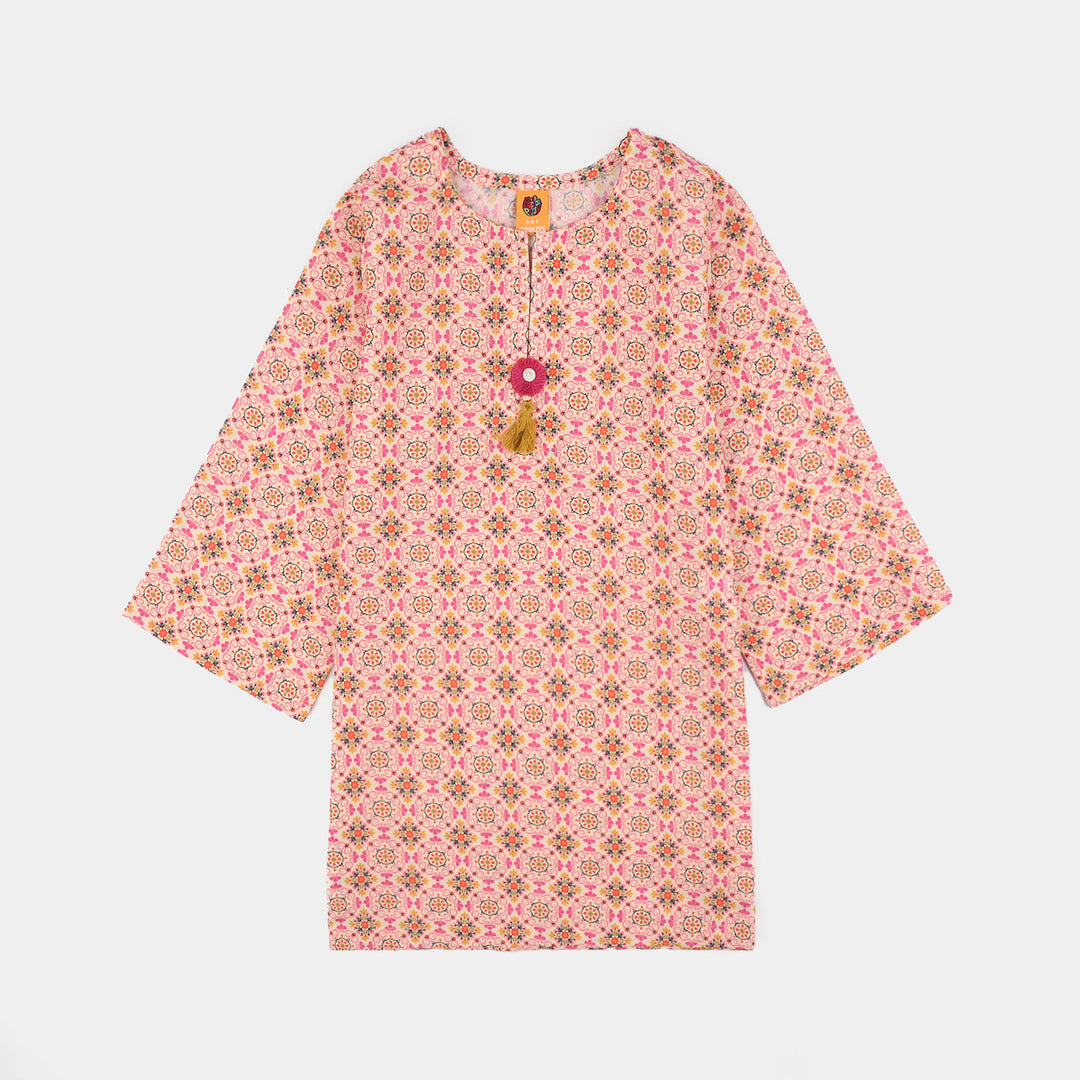 Teens Girls Polyester Printed 2Pcs -Multi
