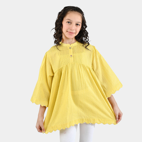 Girls Jacquard Top Sun Shine-Yellow