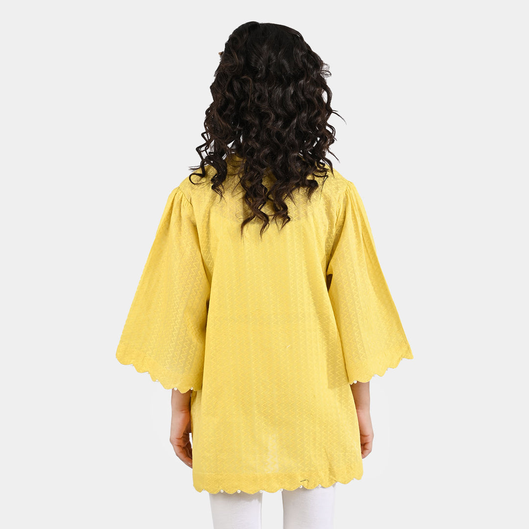 Girls Jacquard Top Sun Shine-Yellow