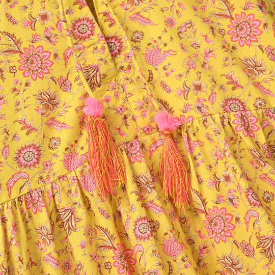 Girls Cotton Printed 2Pcs - Multi