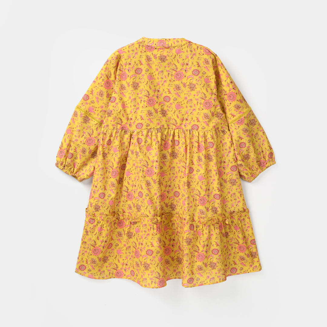 Girls Cotton Printed 2Pcs - Multi