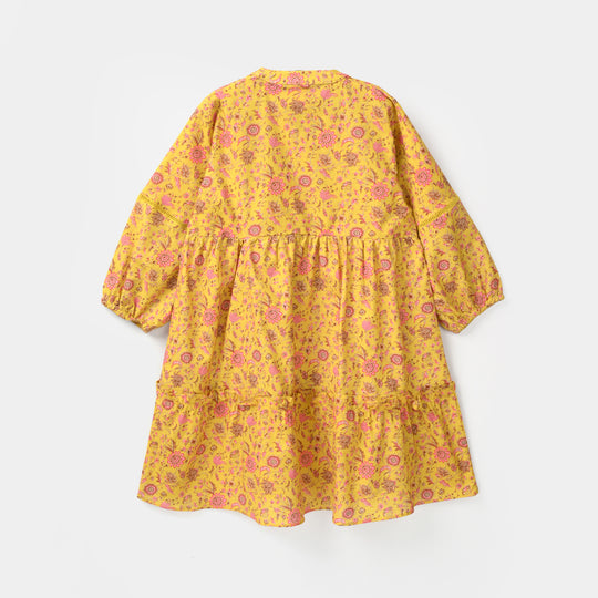 Girls Cotton Printed 2Pcs - Multi