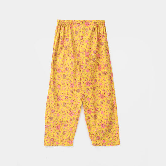 Girls Cotton Printed 2Pcs - Multi