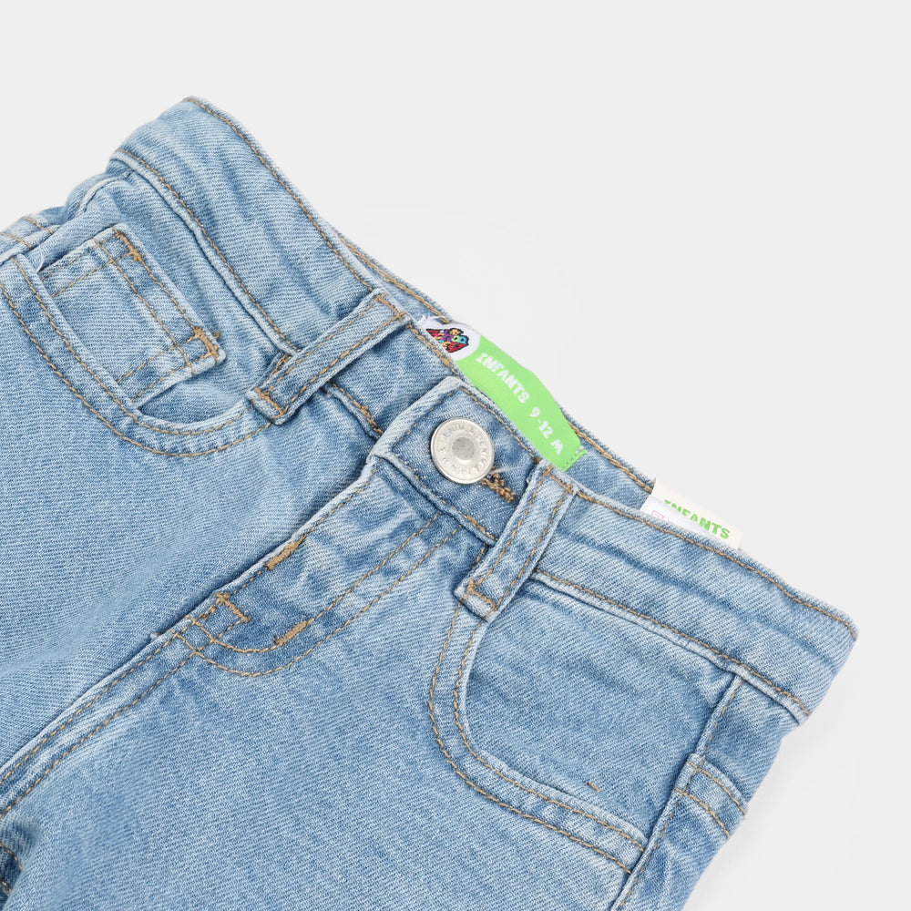 Infant Boys Denim Viscose Pant Basic-Light Blue