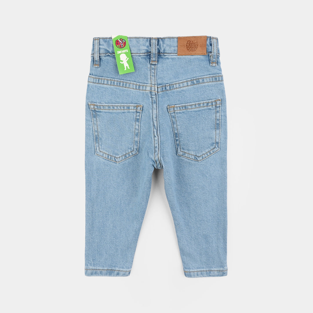Infant Boys Denim Viscose Pant Basic-Light Blue