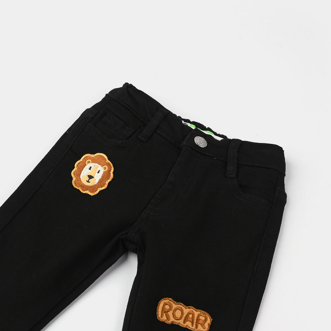 Infant Boys Denim Viscose Pants (Roar) - Black