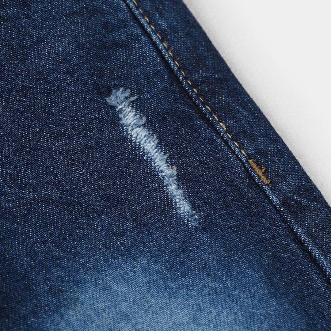 Infant Boys Denim Viscose Pant RIPPED BLUE-D.Blue