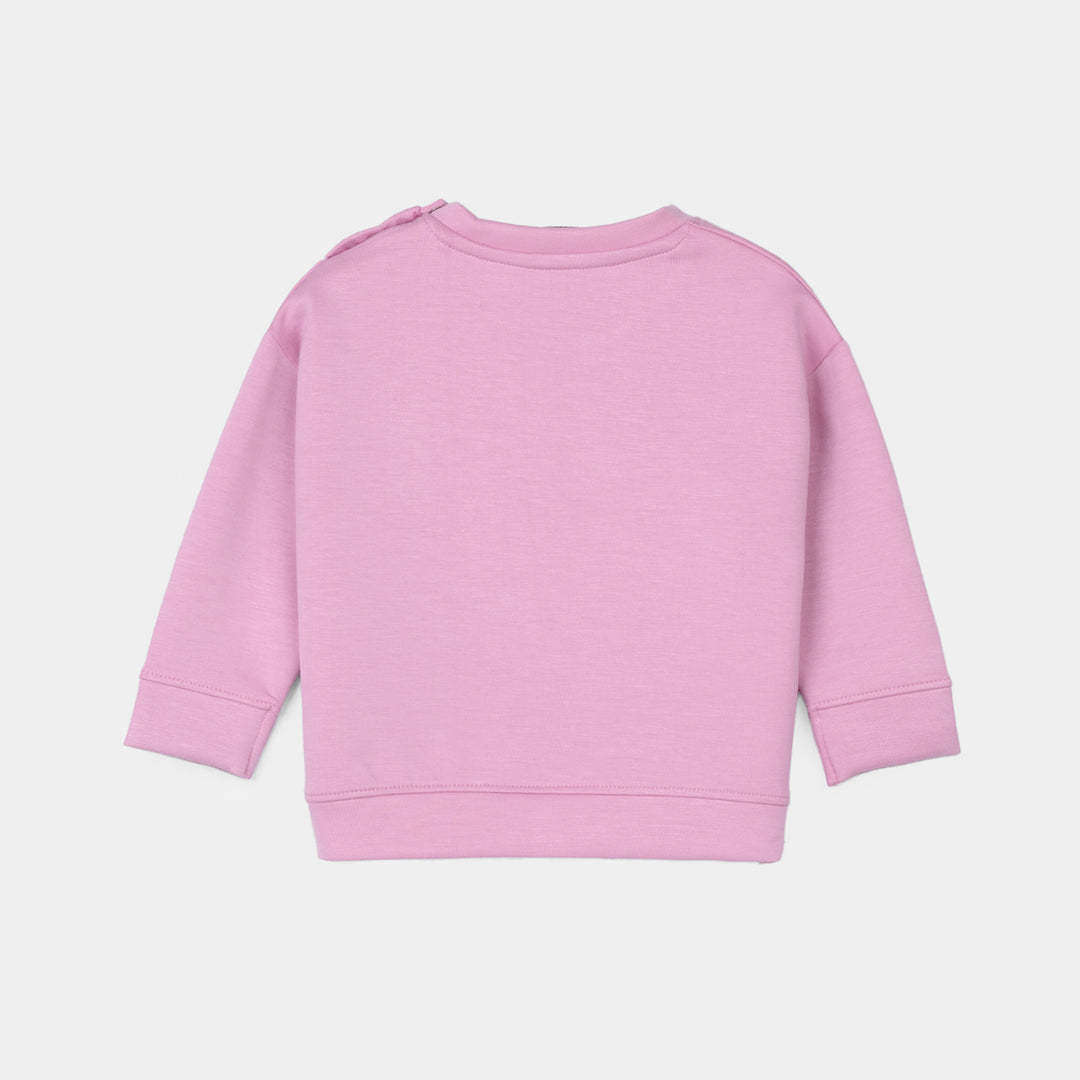 Infant Girls Fleece 2 Piece Suit LOVE YOUR SELF-Purple