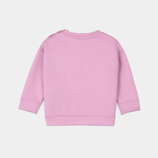 Infant Girls Fleece 2 Piece Suit LOVE YOUR SELF-Purple