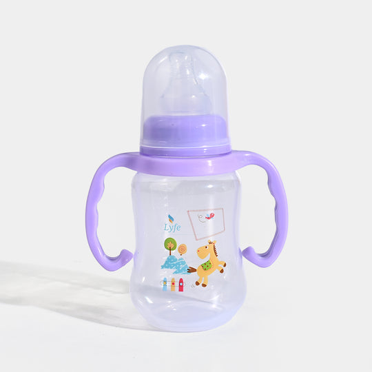 Lyfe Baby Plastic Feeding Bottle 5Oz |150ml | Natural Purple