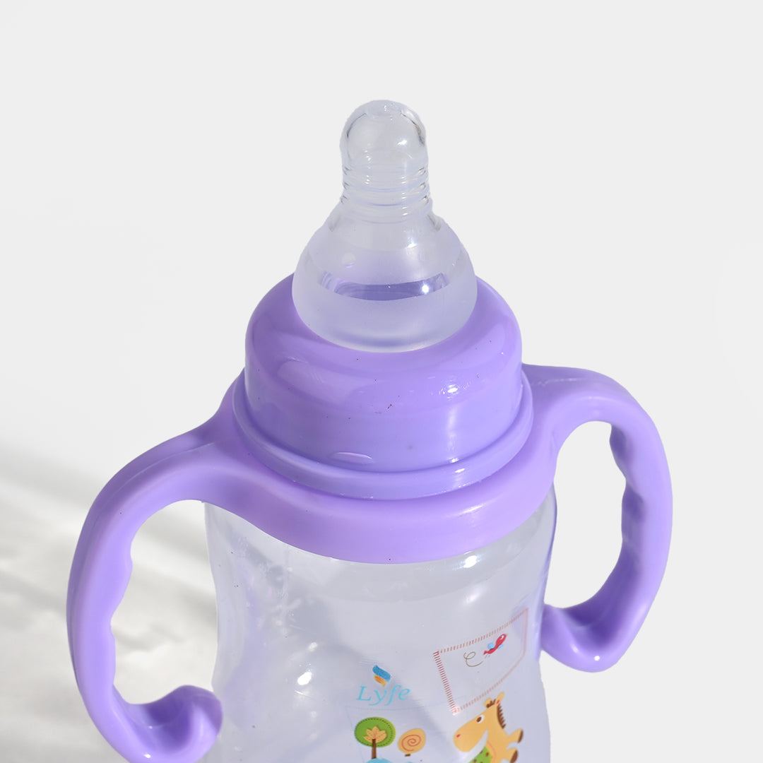 Lyfe Baby Plastic Feeding Bottle 5Oz |150ml | Natural Purple