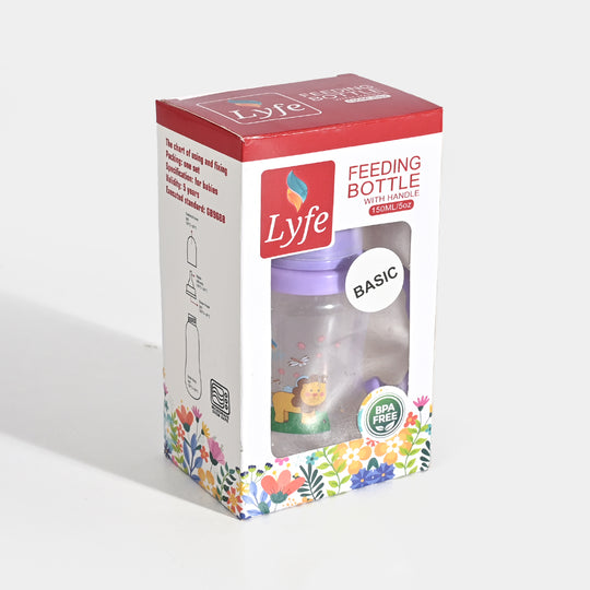 Lyfe Baby Plastic Feeding Bottle 5Oz |150ml | Natural Purple
