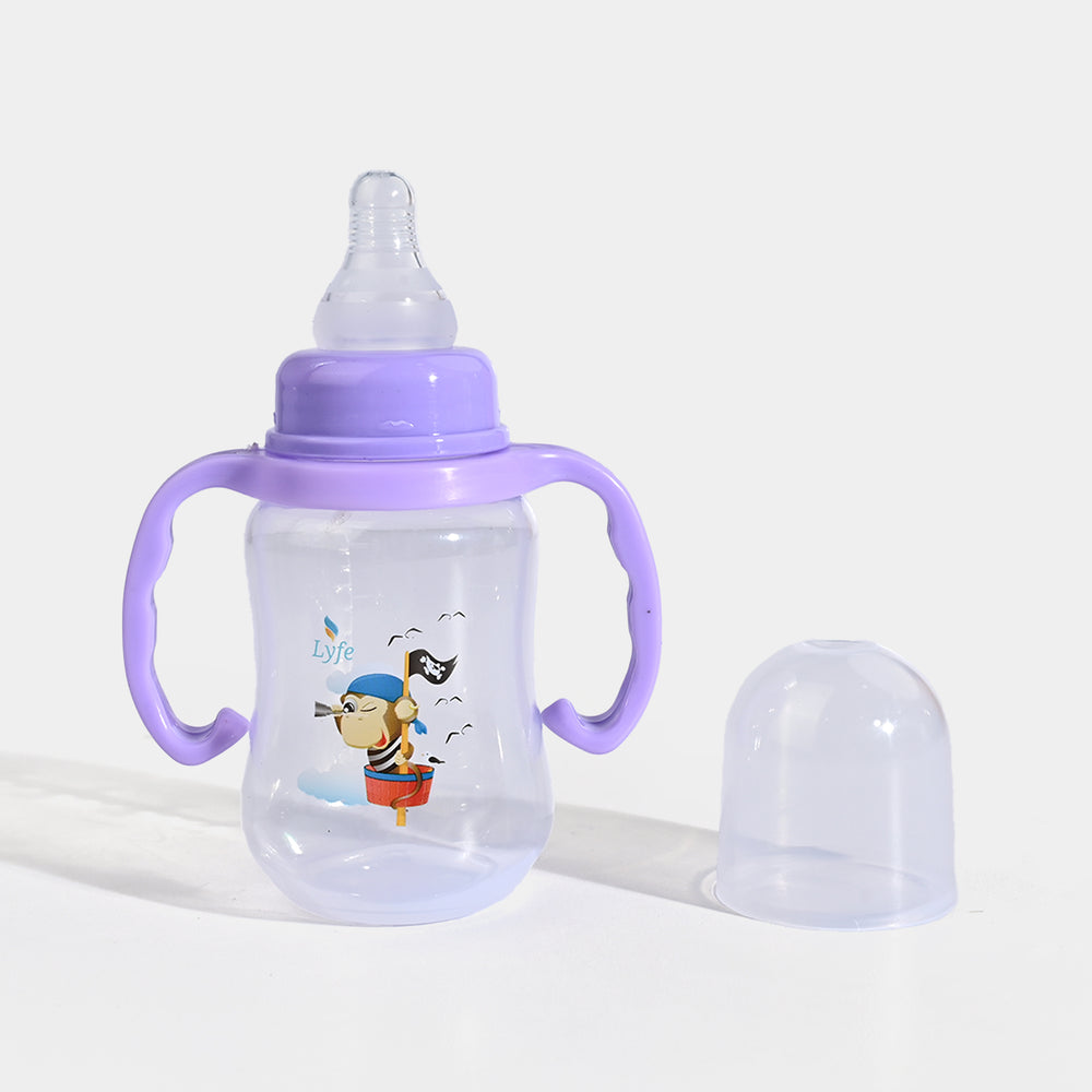 Lyfe Baby Plastic Feeding Bottle 5Oz |150ml | Natural Purple