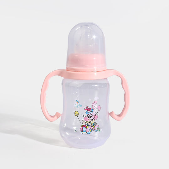 Lyfe Baby Plastic Feeding Bottle 5Oz |150ml | Natural Pink