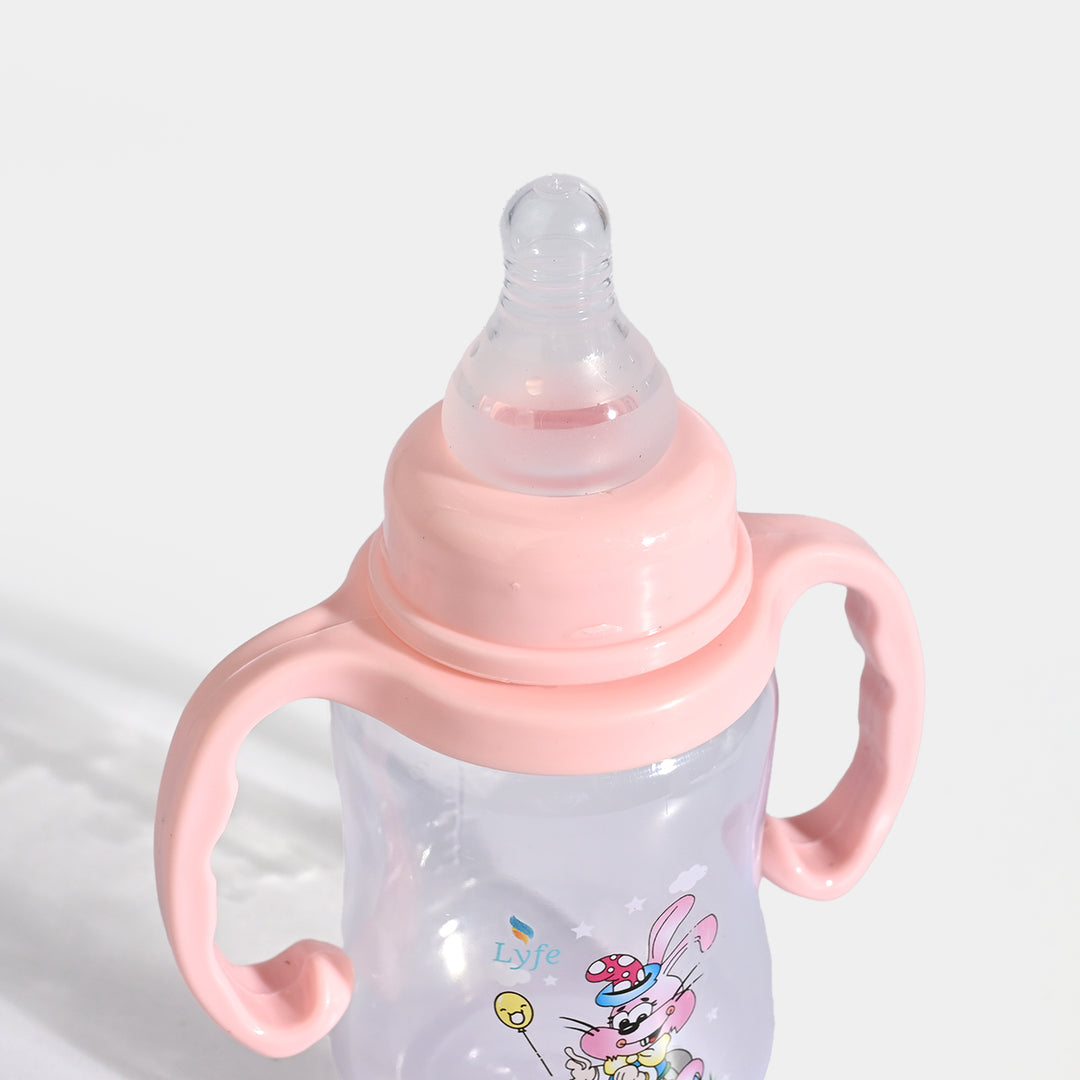 Lyfe Baby Plastic Feeding Bottle 5Oz |150ml | Natural Pink