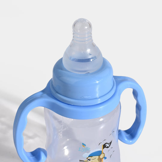 Lyfe Baby Plastic Feeding Bottle 5Oz |150ml |Basic Natural Blue