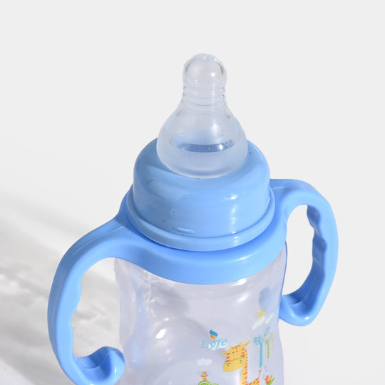 Lyfe Baby Plastic Feeding Bottle 5Oz |150ml |Basic Natural Blue