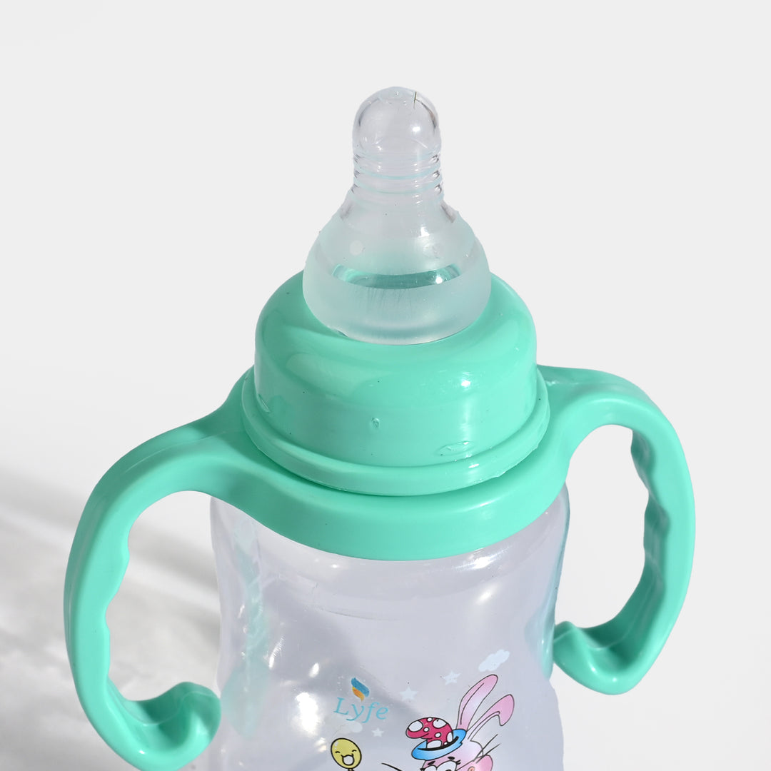 Lyfe Baby Plastic Feeding Bottle 5Oz |150ml |Basic Natural Green