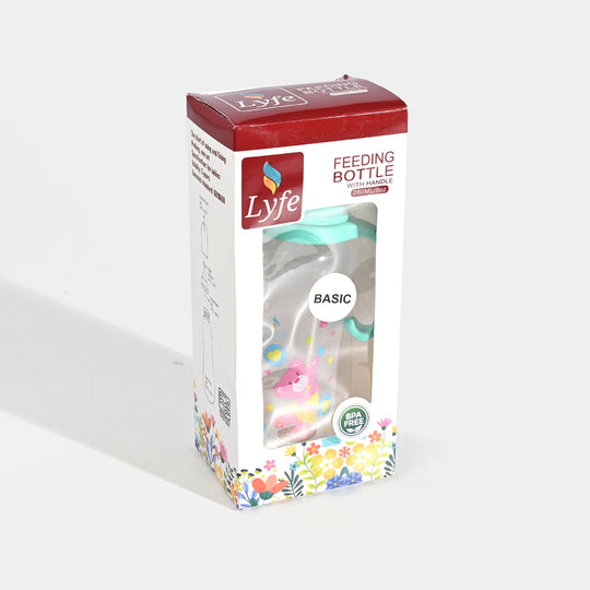 Lyfe Baby Plastic Feeding Bottle 9Oz |280ml |Natural Green