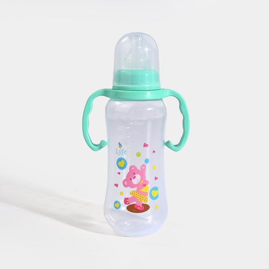 Lyfe Baby Plastic Feeding Bottle 9Oz |280ml |Natural Green