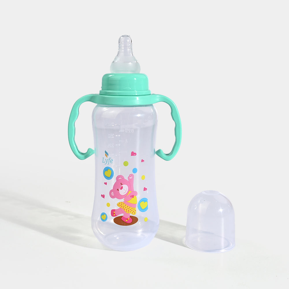 Lyfe Baby Plastic Feeding Bottle 9Oz |280ml |Natural Green
