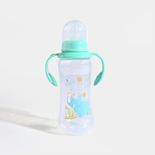 Lyfe Baby Plastic Feeding Bottle 9Oz |280ml |Natural Green