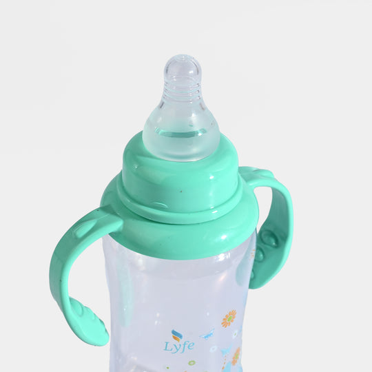 Lyfe Baby Plastic Feeding Bottle 9Oz |280ml |Natural Green