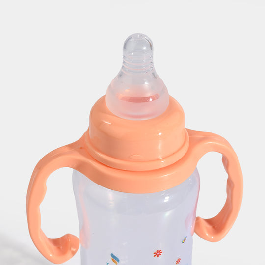 Lyfe Baby Plastic Feeding Bottle 9Oz |280ml |Natural Orange