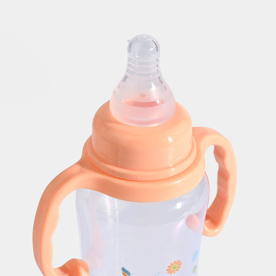 Lyfe Baby Plastic Feeding Bottle 9Oz |280ml |Natural Orange