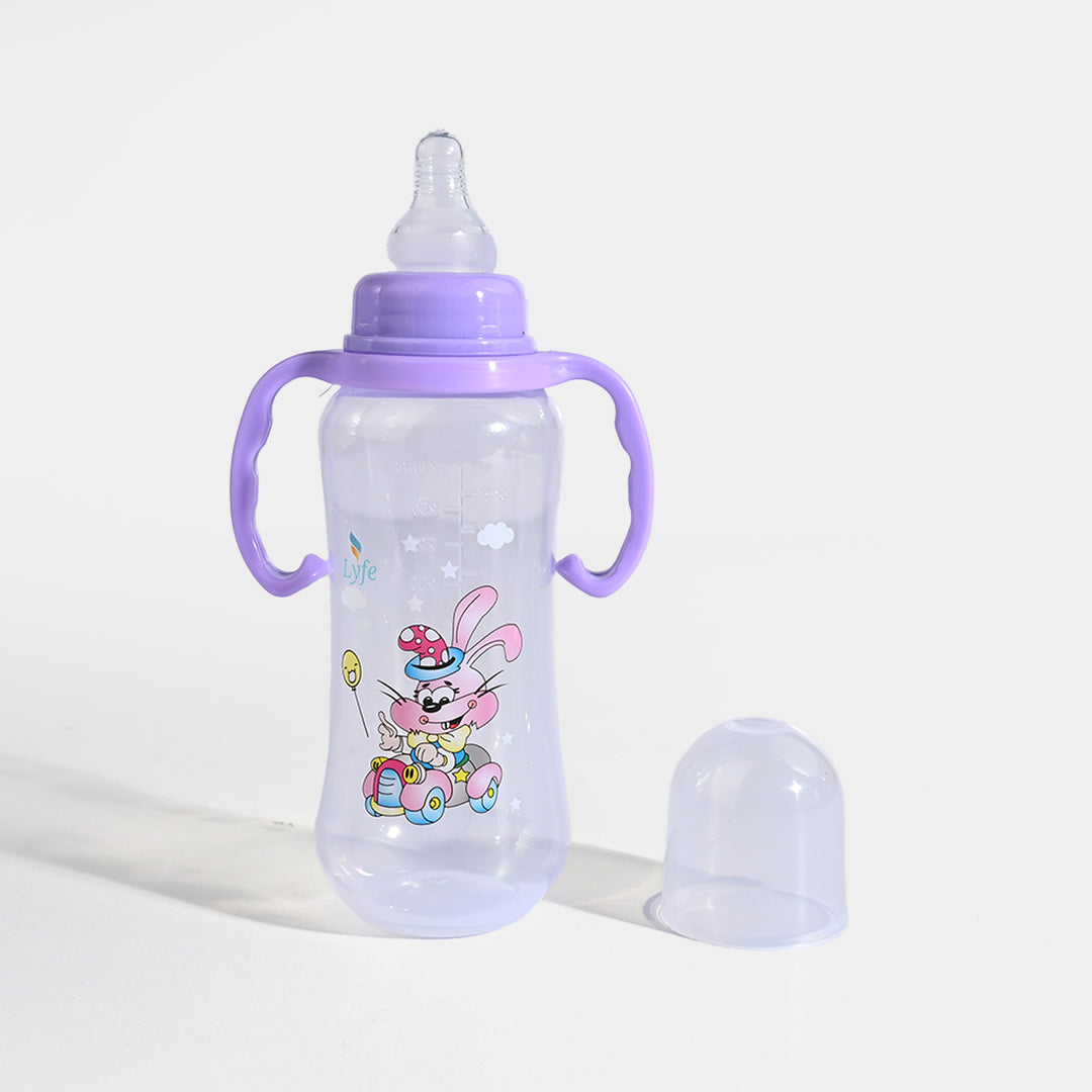 Lyfe Baby Plastic Feeding Bottle 9Oz |280ml |Basic Purple