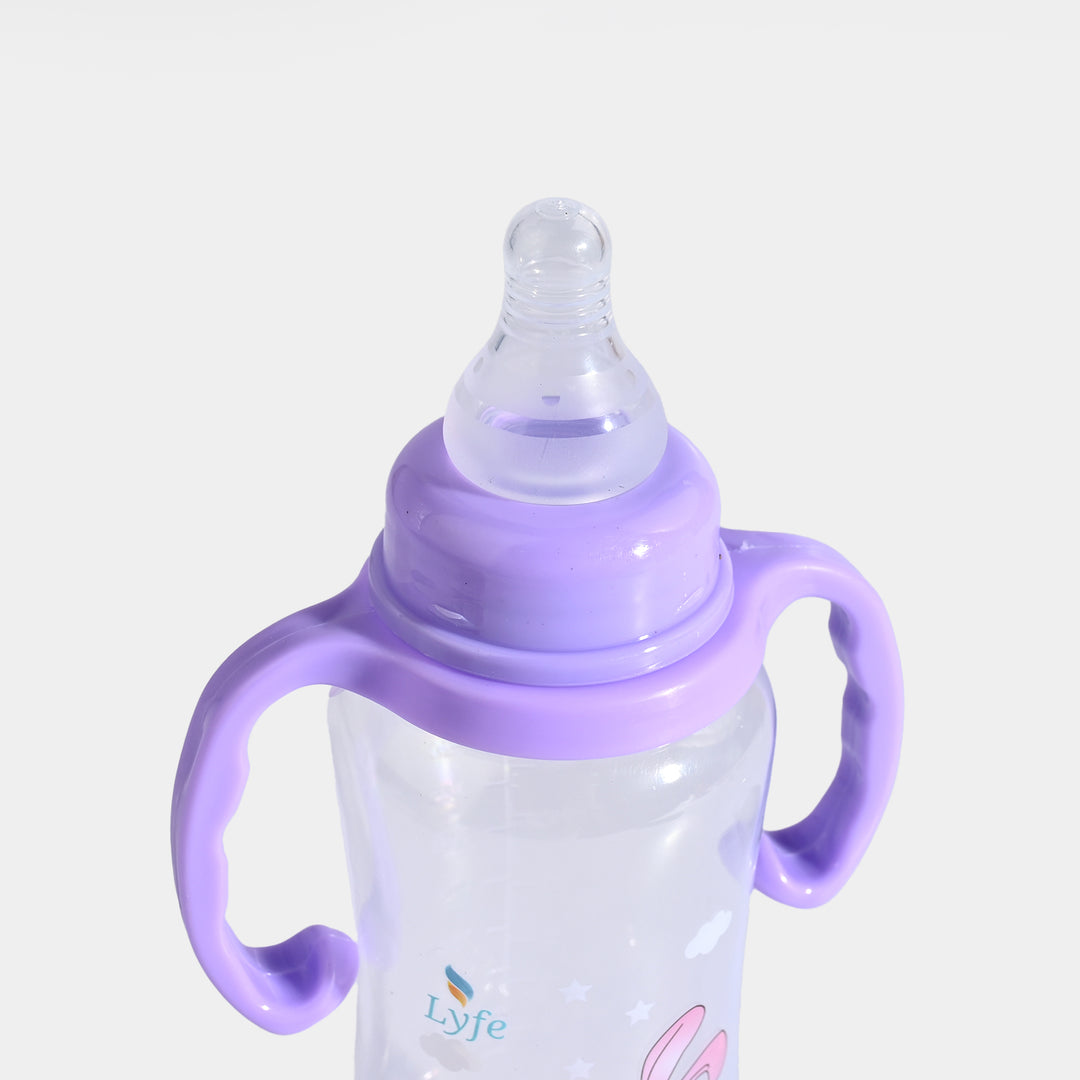 Lyfe Baby Plastic Feeding Bottle 9Oz |280ml |Basic Purple