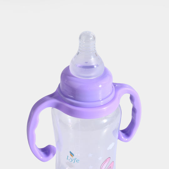 Lyfe Baby Plastic Feeding Bottle 9Oz |280ml |Basic Purple