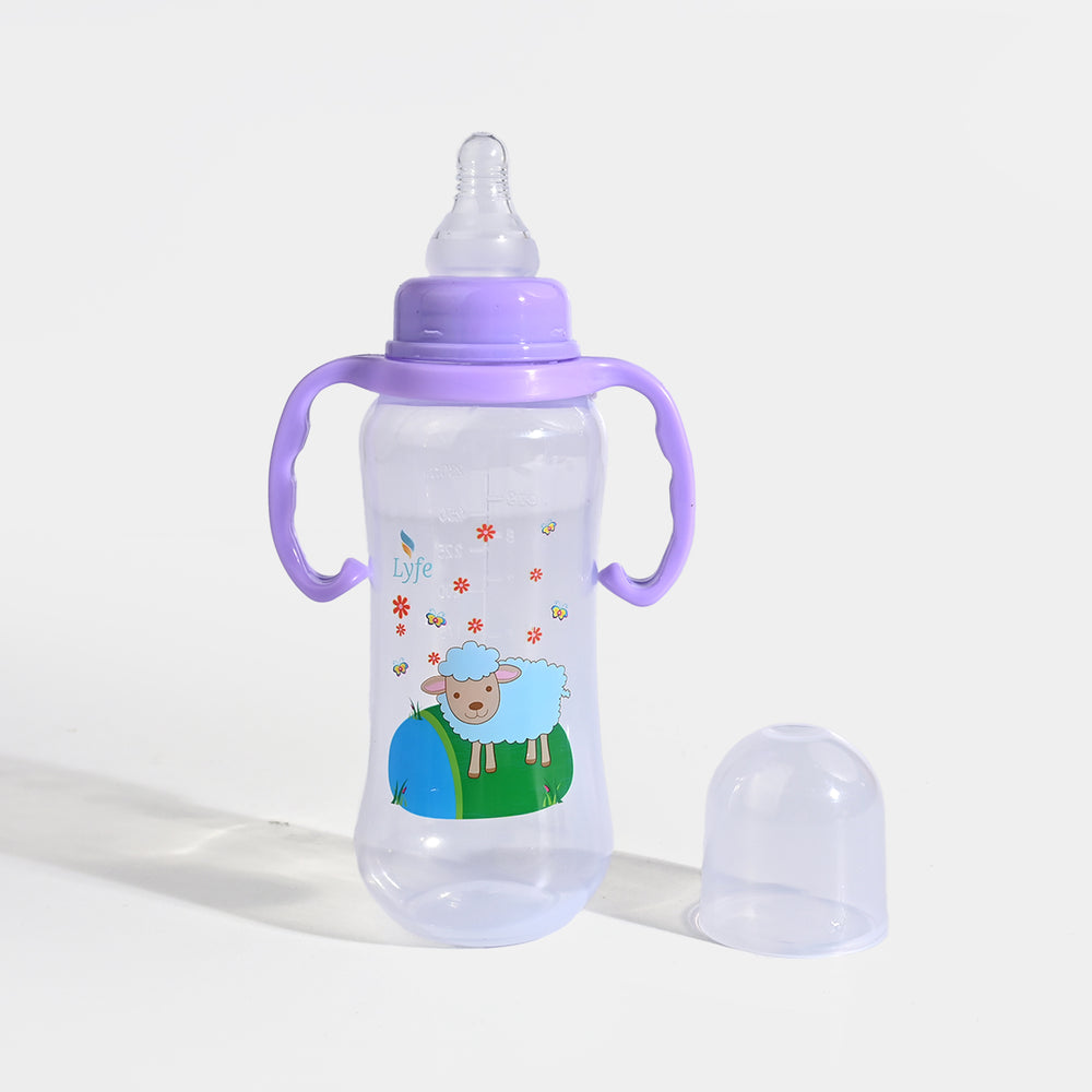 Lyfe Baby Plastic Feeding Bottle 9Oz |280ml |Basic Purple