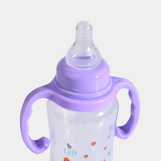Lyfe Baby Plastic Feeding Bottle 9Oz |280ml |Basic Purple