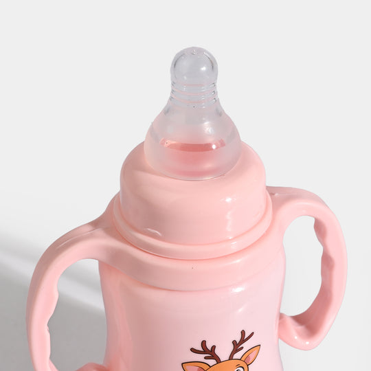 Lyfe Baby Plastic Feeding Bottle 5Oz |150ml | Basic Pink