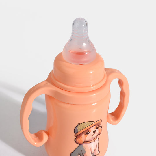 Lyfe Baby Plastic Feeding Bottle 5Oz |150ml | Basic Orange