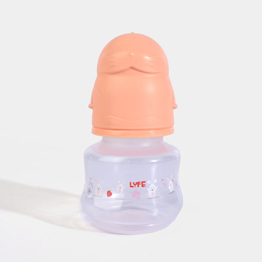 Lyfe Baby Plastic Feeding Bottle 2Oz |60ml |Orange