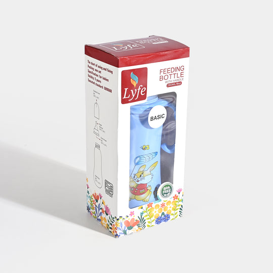 Lyfe Baby Plastic Feeding Bottle 9Oz |280ml |Basic Blue