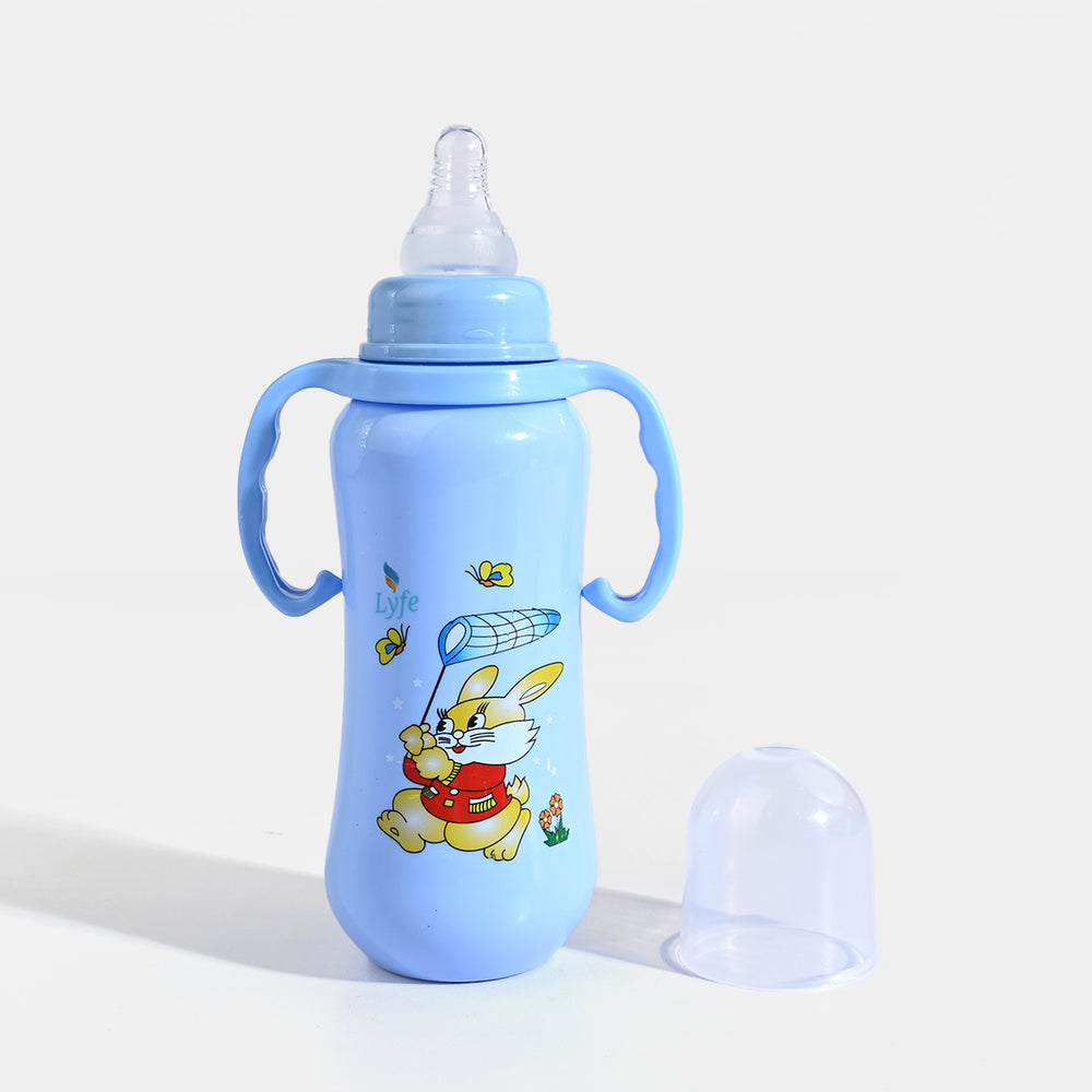 Lyfe Baby Plastic Feeding Bottle 9Oz |280ml |Basic Blue