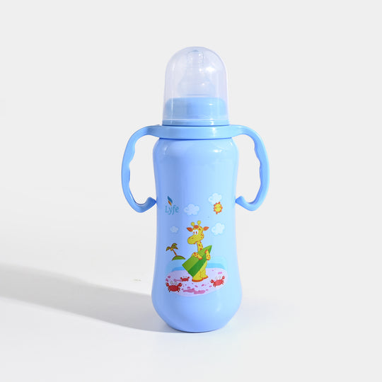 Lyfe Baby Plastic Feeding Bottle 9Oz |280ml |Basic Blue