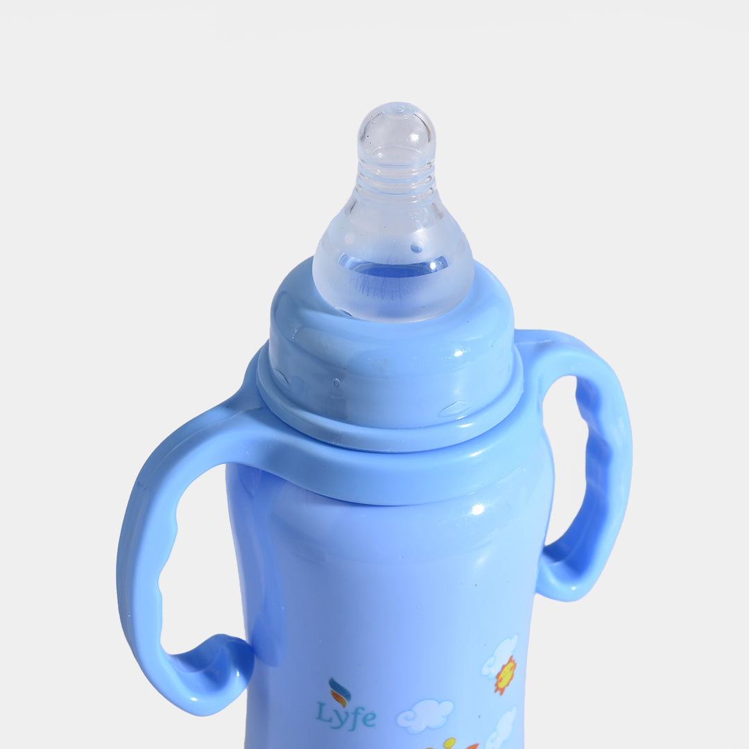 Lyfe Baby Plastic Feeding Bottle 9Oz |280ml |Basic Blue