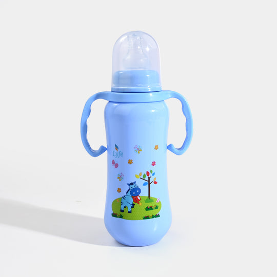 Lyfe Baby Plastic Feeding Bottle 9Oz |280ml |Basic Blue