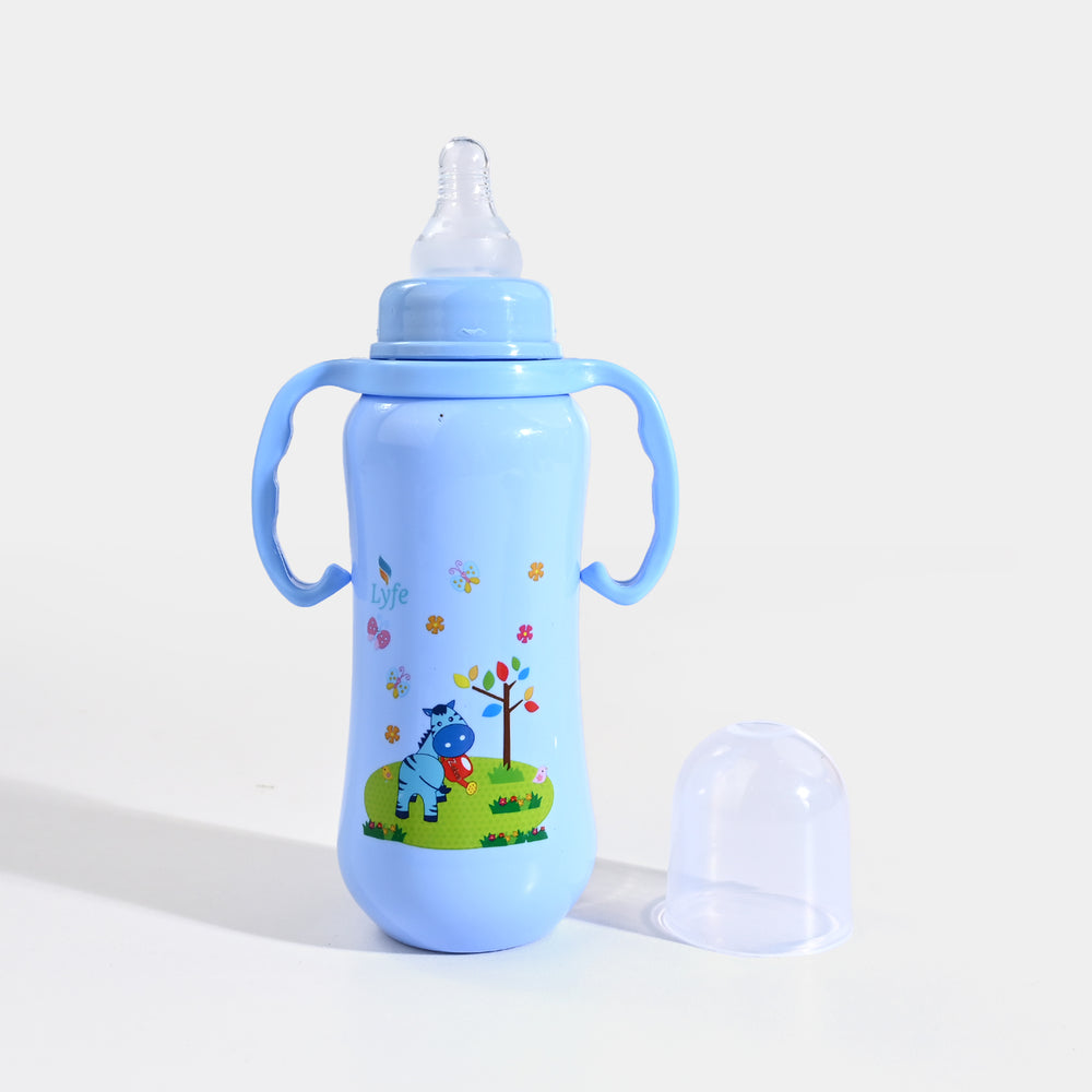 Lyfe Baby Plastic Feeding Bottle 9Oz |280ml |Basic Blue