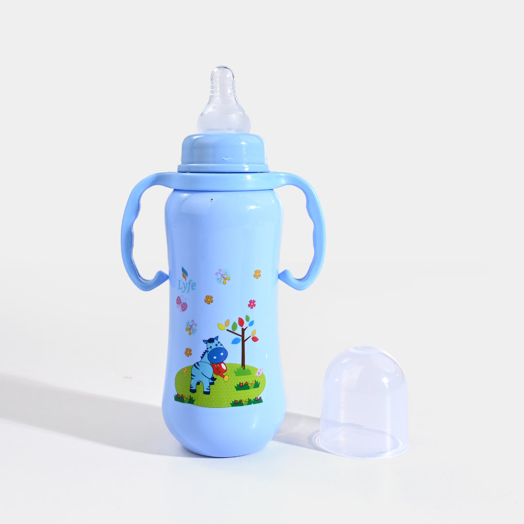 Lyfe Baby Plastic Feeding Bottle 9Oz |280ml |Basic Blue