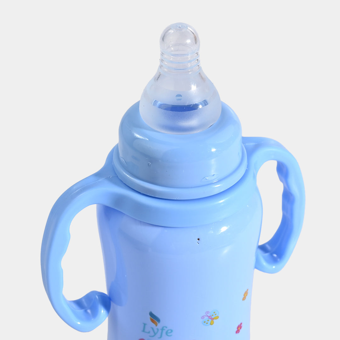 Lyfe Baby Plastic Feeding Bottle 9Oz |280ml |Basic Blue